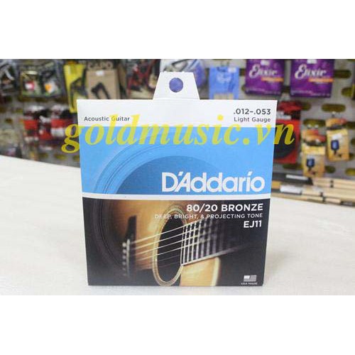 Dây Đàn Guitar Acoustic - D'Addario EJ11