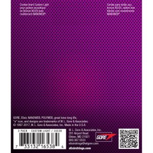 ELIXIR 16538 Dây đàn Guitar Acoustic 80/20 Bronze Nanoweb Custom Light ELI16538 3