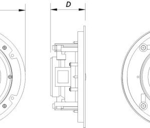 DAS DECO-6-T Loa âm trần 6", màu trắng LD DIM DECO 6T 600x257