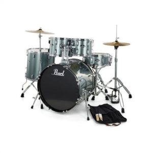 bateria acustica pearl rs505c c706 roadshow 20×16 10×07 12×08 14×14 14×55 herrajes sillin 2 platos solar charcoal metallic