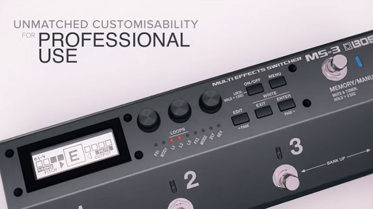 Thiết kế của Boss MS3  rất linh hoạt