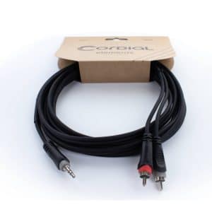 CORDIAL EY-3-WPP Dây phát nhạc 3 mét, 1 đầu 3 ly, 2 đầu 6 ly day phat nhac cordial ey 3 wcc chinh hang