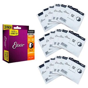 ELIXIR 16538 Dây đàn Guitar Acoustic 80/20 Bronze Nanoweb Custom Light elixir 16538 day dan guitar acoustic 80 20 bronze nanoweb custom light