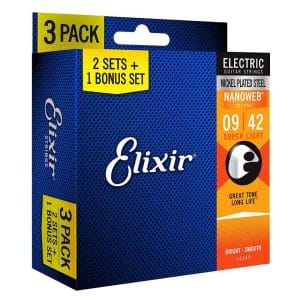 pack 3 bo day dan guitar electric elixir 16540