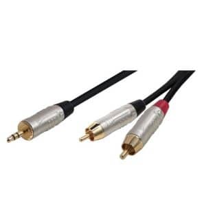 SOUNDKING BJJ322-3M Dây jack 2 đầu bông sen 1 đầu 3 ly, 3M soundking bjj322 3m 1