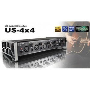 Soundcard thu âm Tascam US 4x4 ( 4 cổng vào )