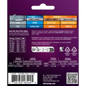 ELIXIR 3313216544 DÂY ĐÀN ACOUSTIC PACK 3 PHOSPHOR 11-52 Version 1.0.0