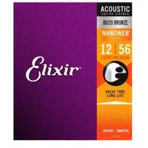 ELIXIR 3313211077 DÂY ĐÀN GUITAR ACOUSTIC 80/20 12-56 elixir acoustic guitar strings elixir 3313211077 nanoweb 80 20 bronze acoustic guitar strings light medium 12 56 3892125597768
