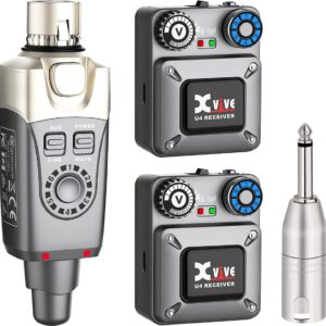 Bộ Thu Phát Không Dây Wireless Cho Tai Nghe Kiểm Âm Xvive U4R2 (1 Phát, 2 Thu) bo thu phat khong day wireless cho tai nghe kiem am xvive u4r2 1