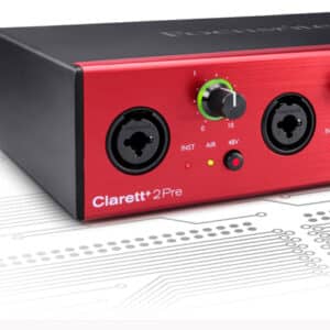 Focusrite Clarett+ 2Pre USB-C Audio Interface focusrite clarett 2pre usb c audio interface 2
