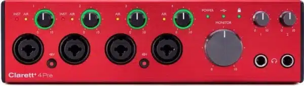 focusrite clarett 4pre usb