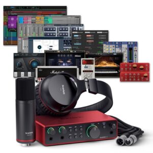 focusrite scarlett solo studio pack 4th gen interface sound card 2