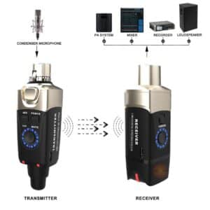 micro khong day xvive u7 saxophone and trumpet wireless system