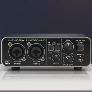 Behringer UMC204HD Sound Card Behringer UMC204HD WhiteTable