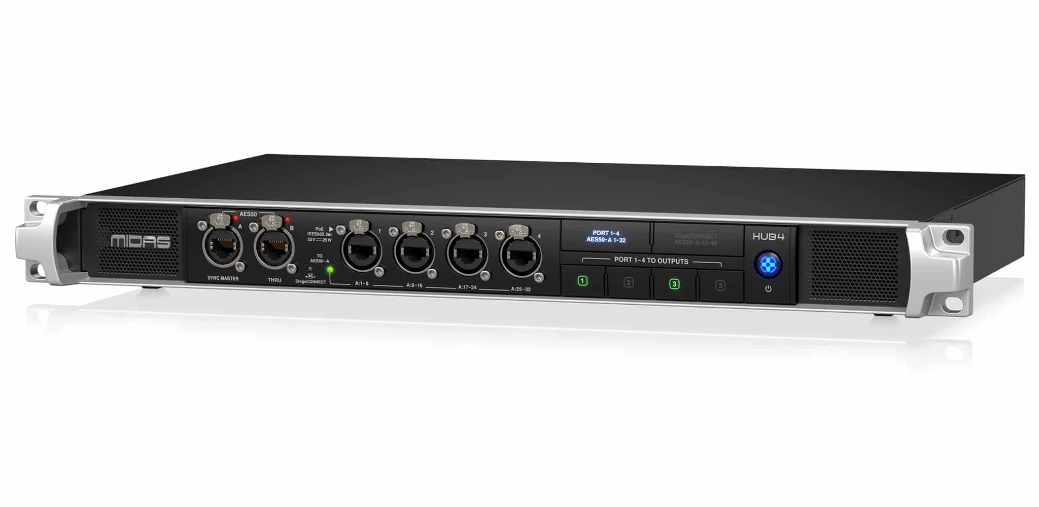 Midas HUB4 System Hubs and Distribution Modules HUB4 hub4