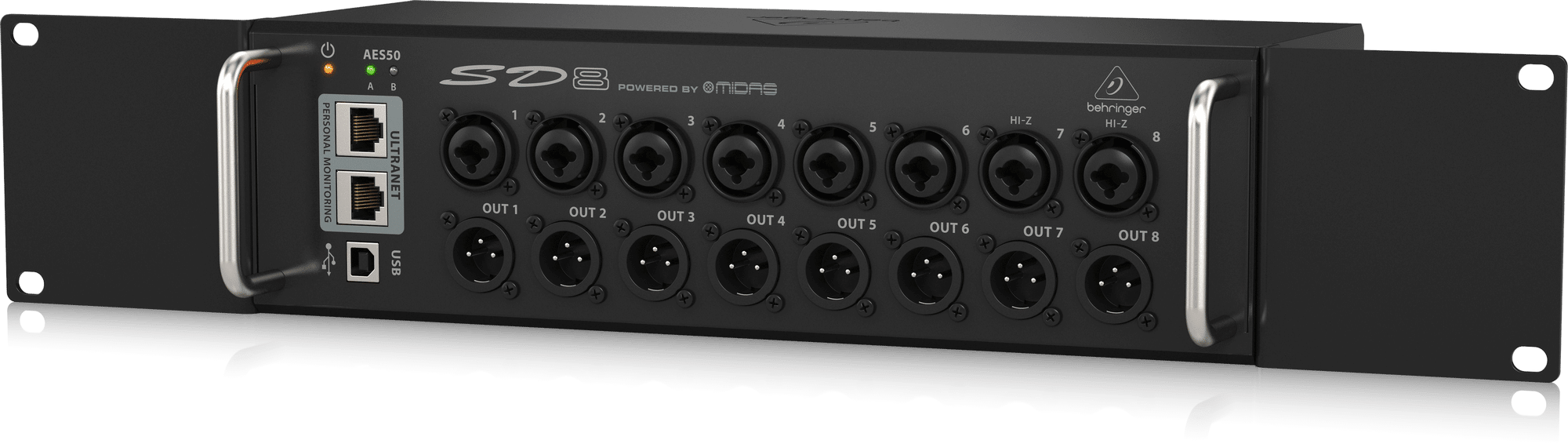 Behringer SD8 Stage Box 8 Output, Ultranet, Aes 50 sd8
