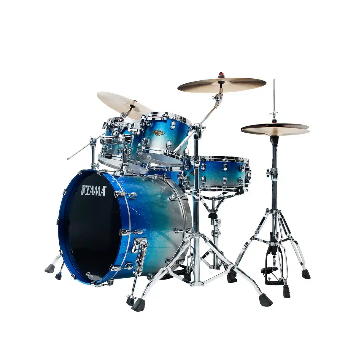 Bộ vỏ trống TAMA Starclassic Walnut Birch WBS42S-MBI 4 mảnh màu Molten Blue Ice Fade tama wbs42s mbi1