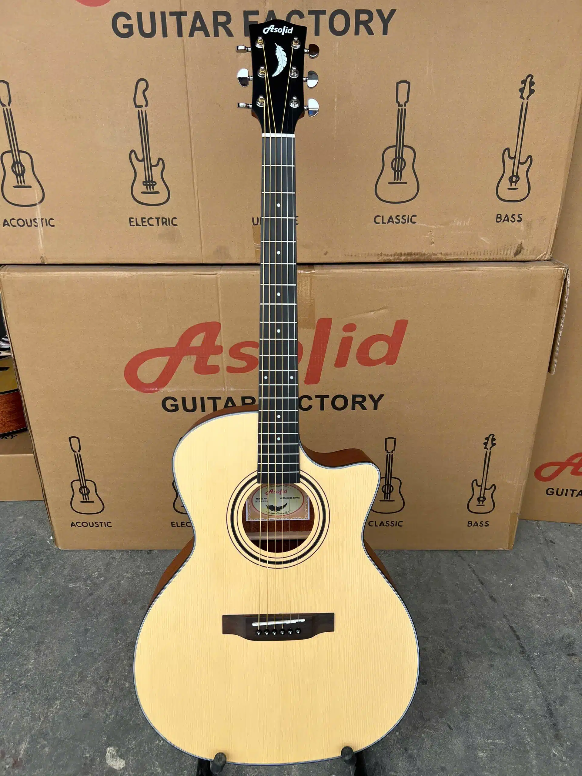 Đàn Guitar Acoustic ASOLID 54CA-Solidtop asolid 54ca dan guitar 1