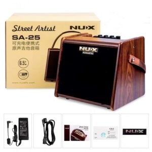 ampli acoustic guitar nux sa 25 street artist pin sac bluetooth 4