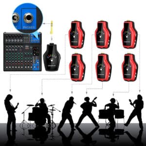 bo thu phat tai nghe kiem am monitoring kimafun km g150 3 khong day wireless iem in ear