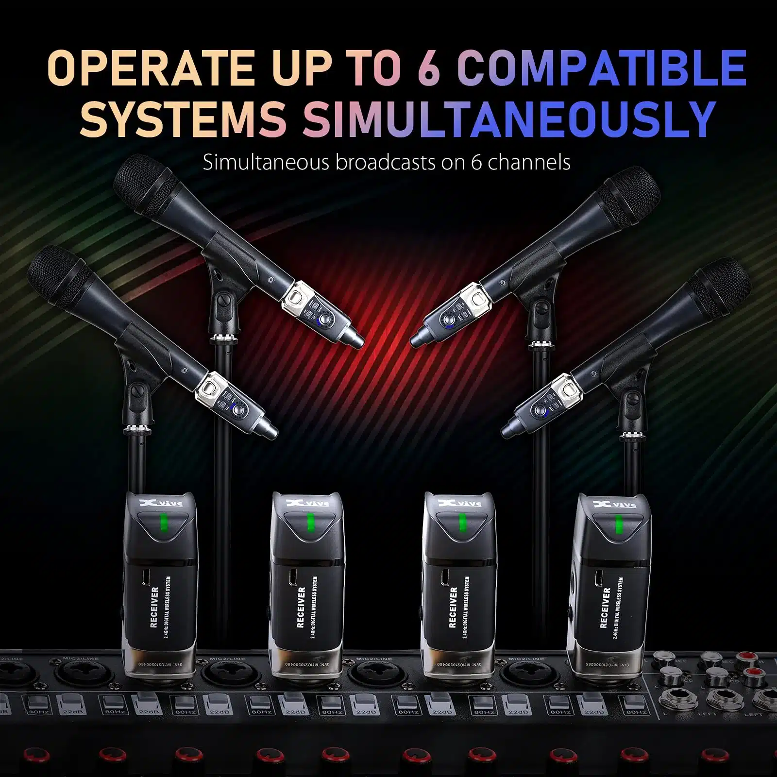 Bộ Wireless Xvive U3 , Thu Phát Không Dây Cho Micro Dynamic bo wireless xvive u3 thu phat khong day cho micro dynamic 1