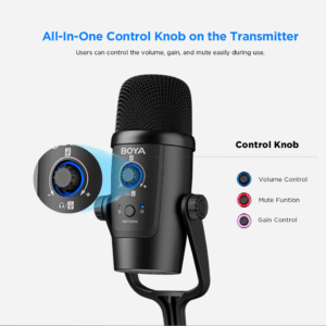 micro usb khong day thu am podcast boya by pm500w 2