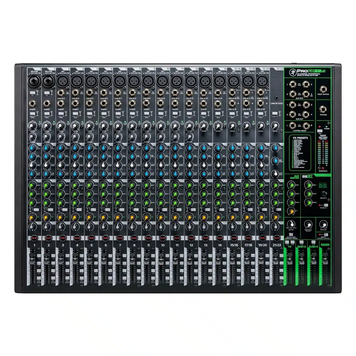 mixer mackie profx22v3 22 kenh 4 mixer mackie profx22v3 22 kenh 4