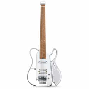 DONNER HUSH X LIVE GUITAR WHITE EC7702 1