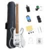 DONNER HUSH X LIVE GUITAR WHITE EC7702 2