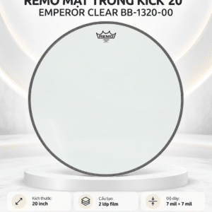 REMO MẶT TRỐNG KICK 20 EMPEROR CLEAR BB 1320 00