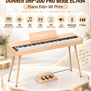 donner dan piano dien dhp 200 pro mau beige ec7454