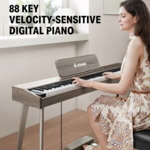 donner digital piano ddp 60 mau gray wood ec6787 2