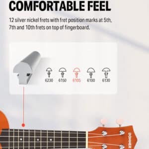donner ukulele dus 10m soprano bundle ec1251