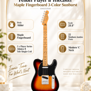 fender dan guitar dien player ii tele mn 3ts 0140552500