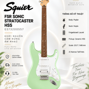 fender sq dien fsr sonic strat hss lrl wpg sfg 0373200557