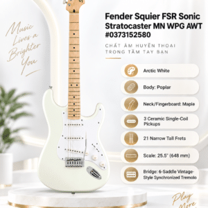 fender squier fsr sonic stratocaster mn wpg awt 0373152580